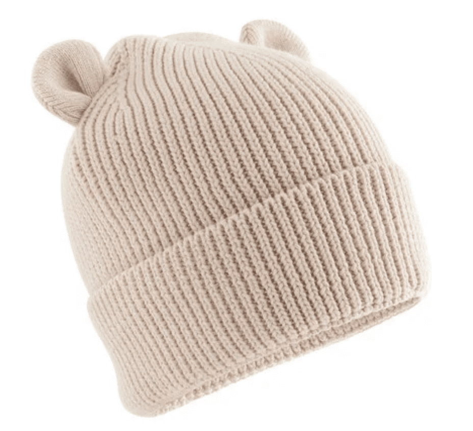 Personalised Organic Baby Bear Beanie - Ink Stitch Press