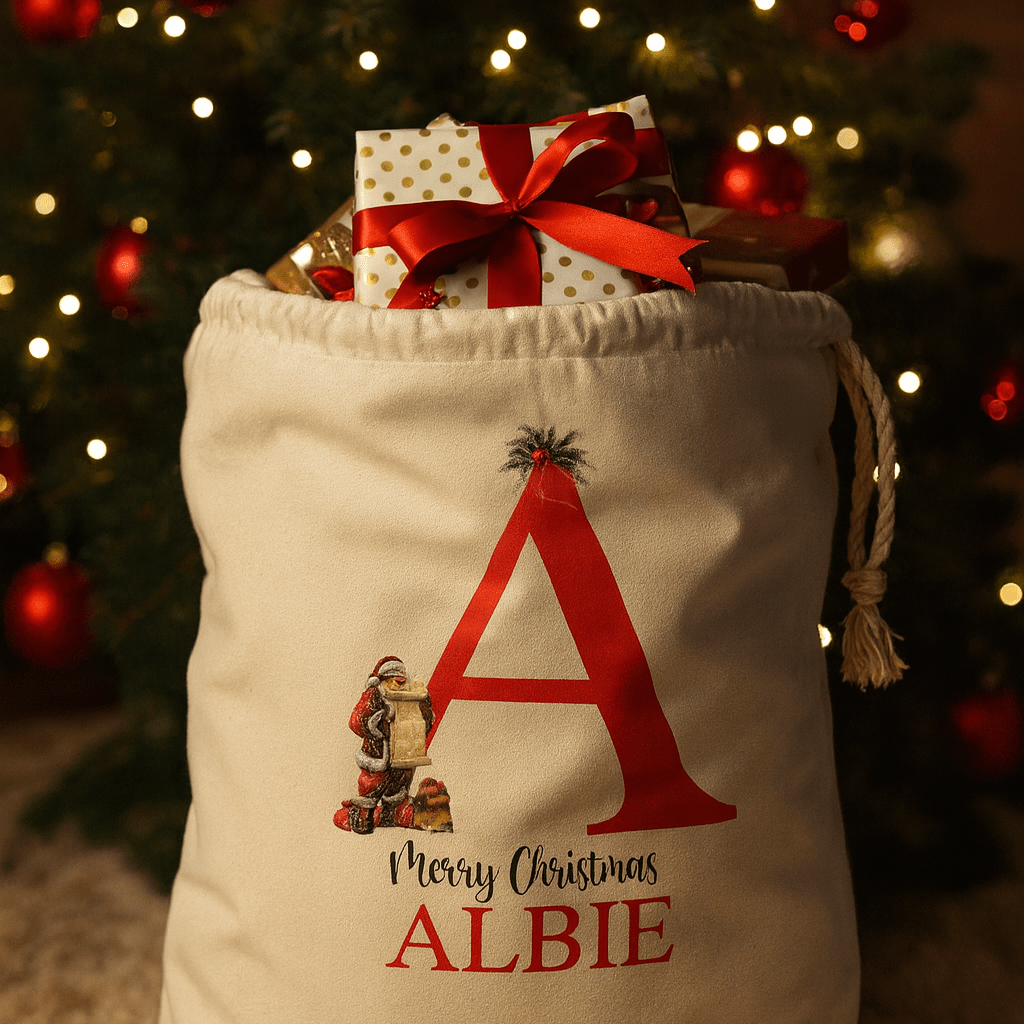Personalised Santa Sack - Ink Stitch Press
