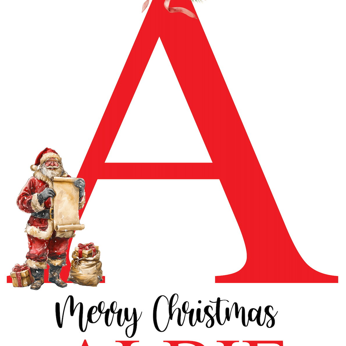 Personalised Santa Sack - Ink Stitch Press
