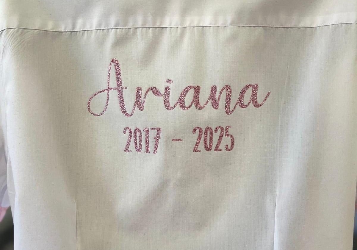 Pink HTV Personalised School Leavers Shirt - Ink Stitch Press