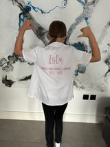 Pink Personalised School Leavers Shirt