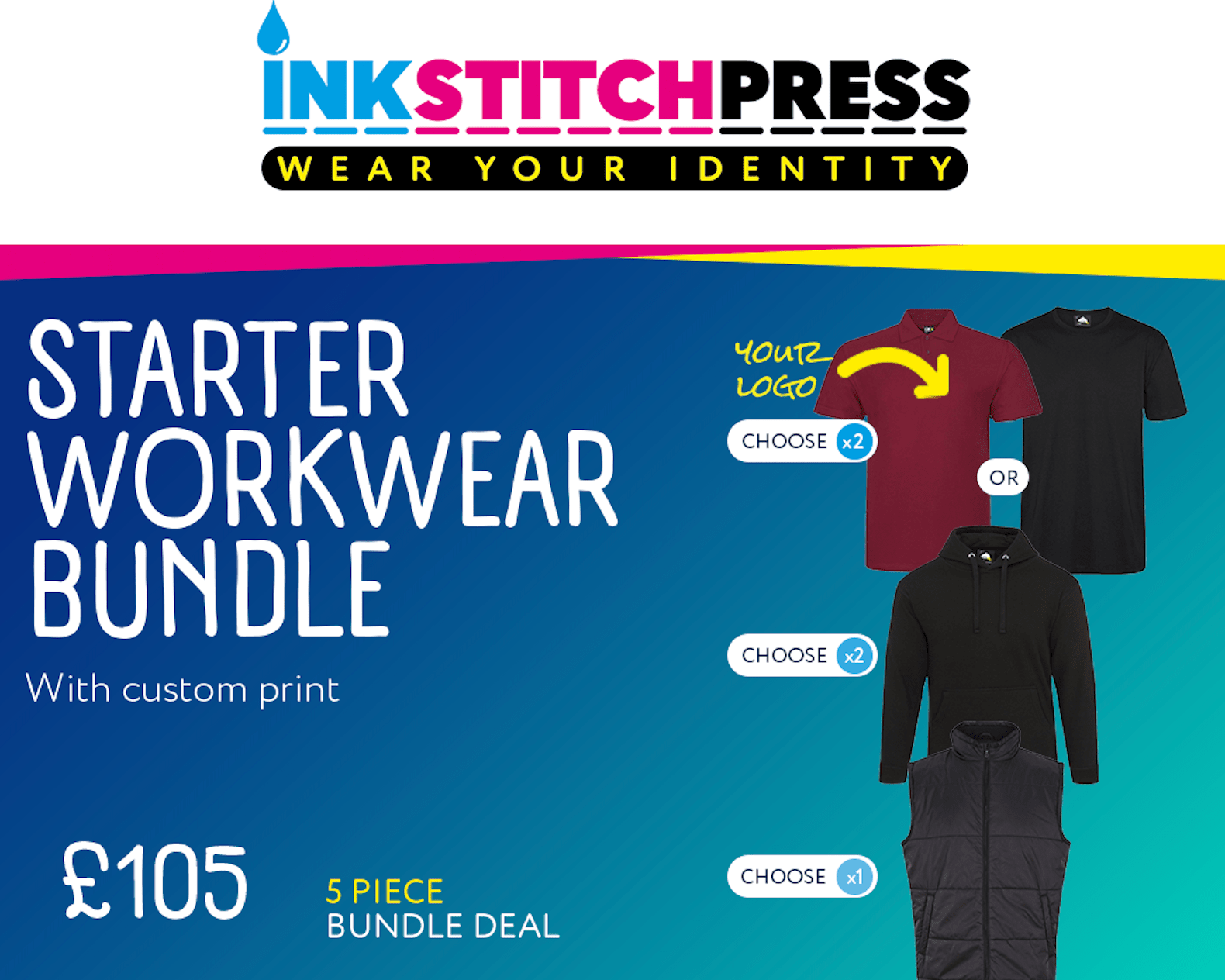 Starter Workwear Bundle - Printed - Ink Stitch Press