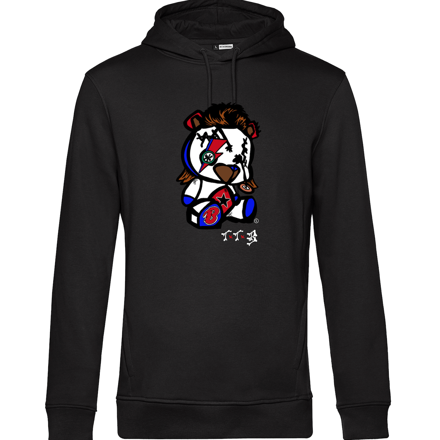 TTB - Bowie Bear - Basics Hoodie - Ink Stitch Press