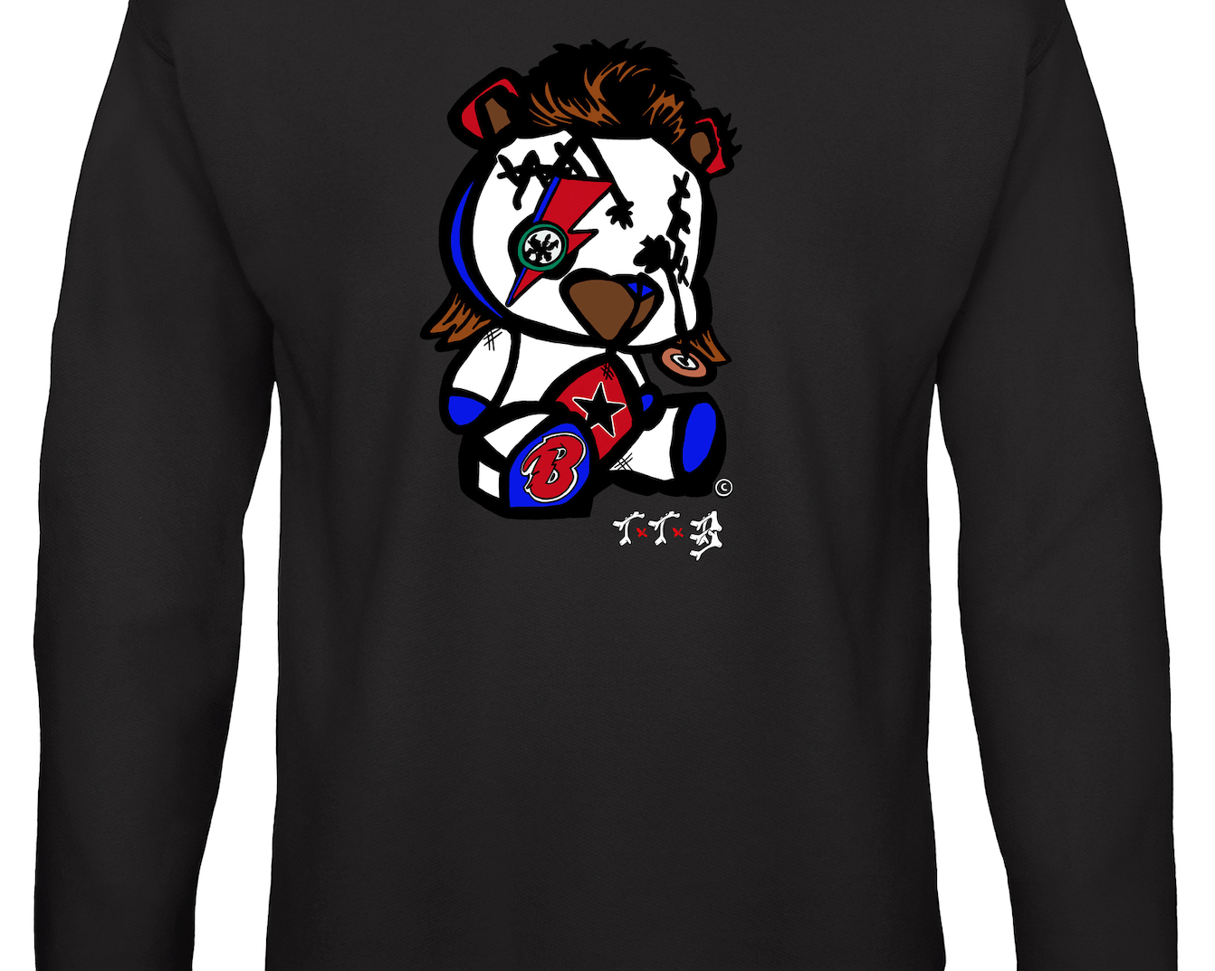 TTB - Bowie Bear - Basics Sweatshirt - Ink Stitch Press