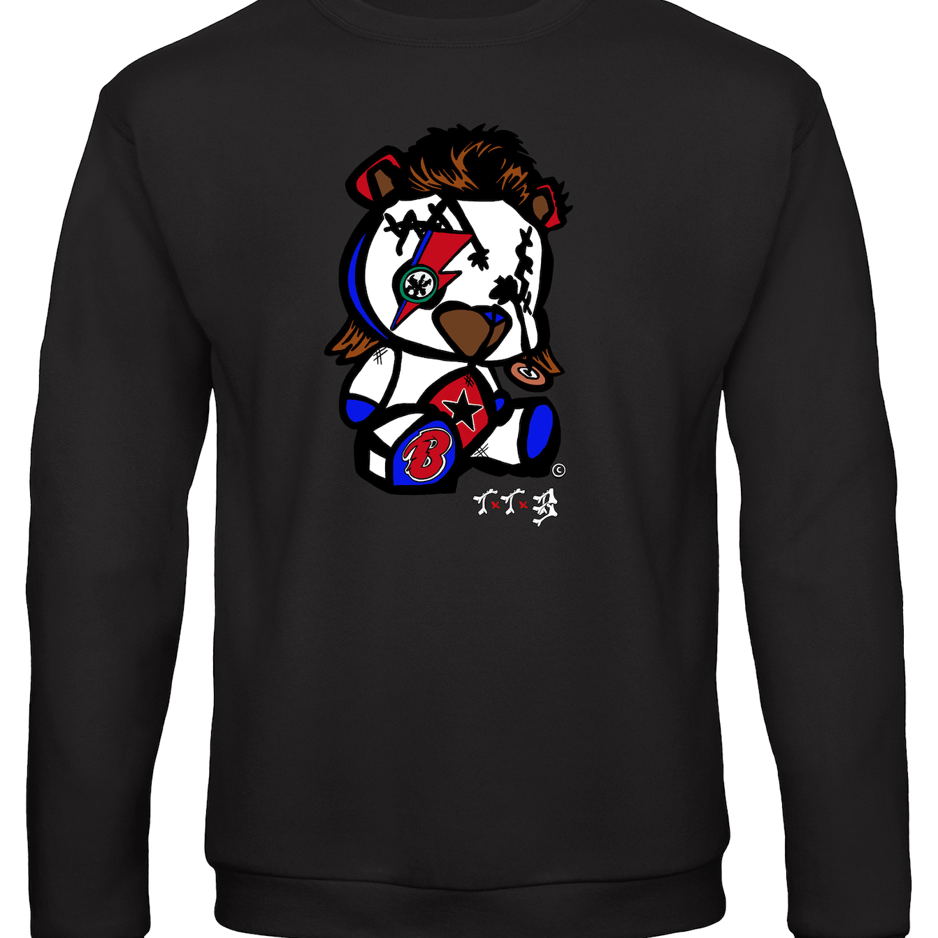 TTB - Bowie Bear - Basics Sweatshirt - Ink Stitch Press