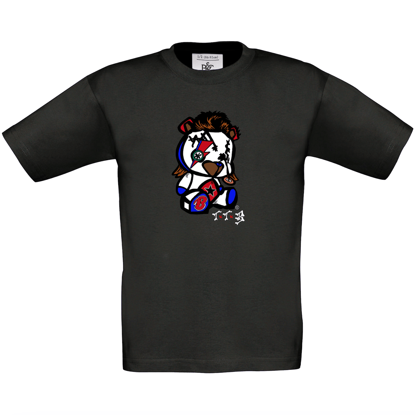TTB - Bowie Bear - Kids Basics T-Shirt - Ink Stitch Press