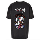 TTB - Bowie Bear - Ladies Oversized Acid T-Shirt