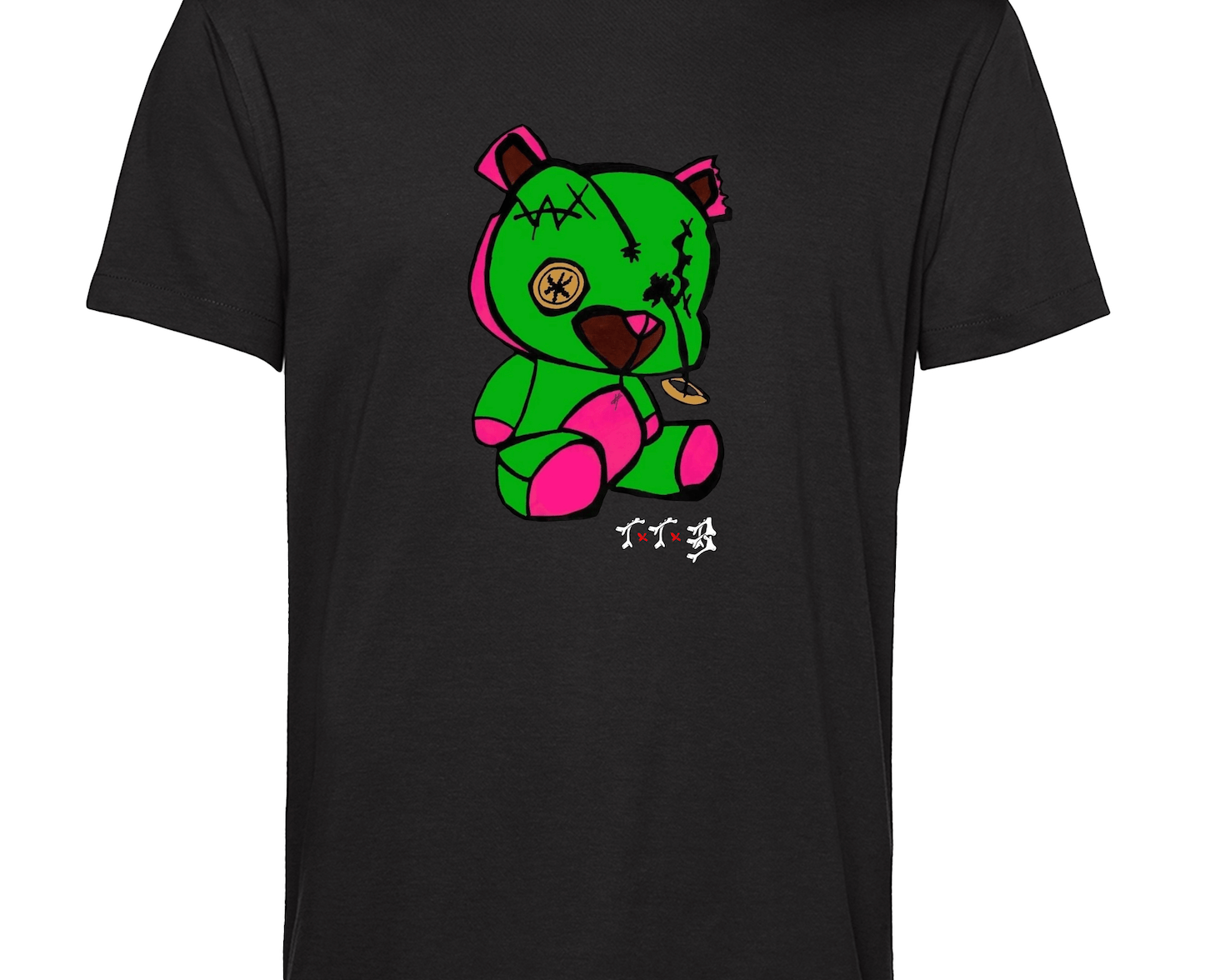 TTB - Green Bear - Adult Basics T-Shirt - Ink Stitch Press