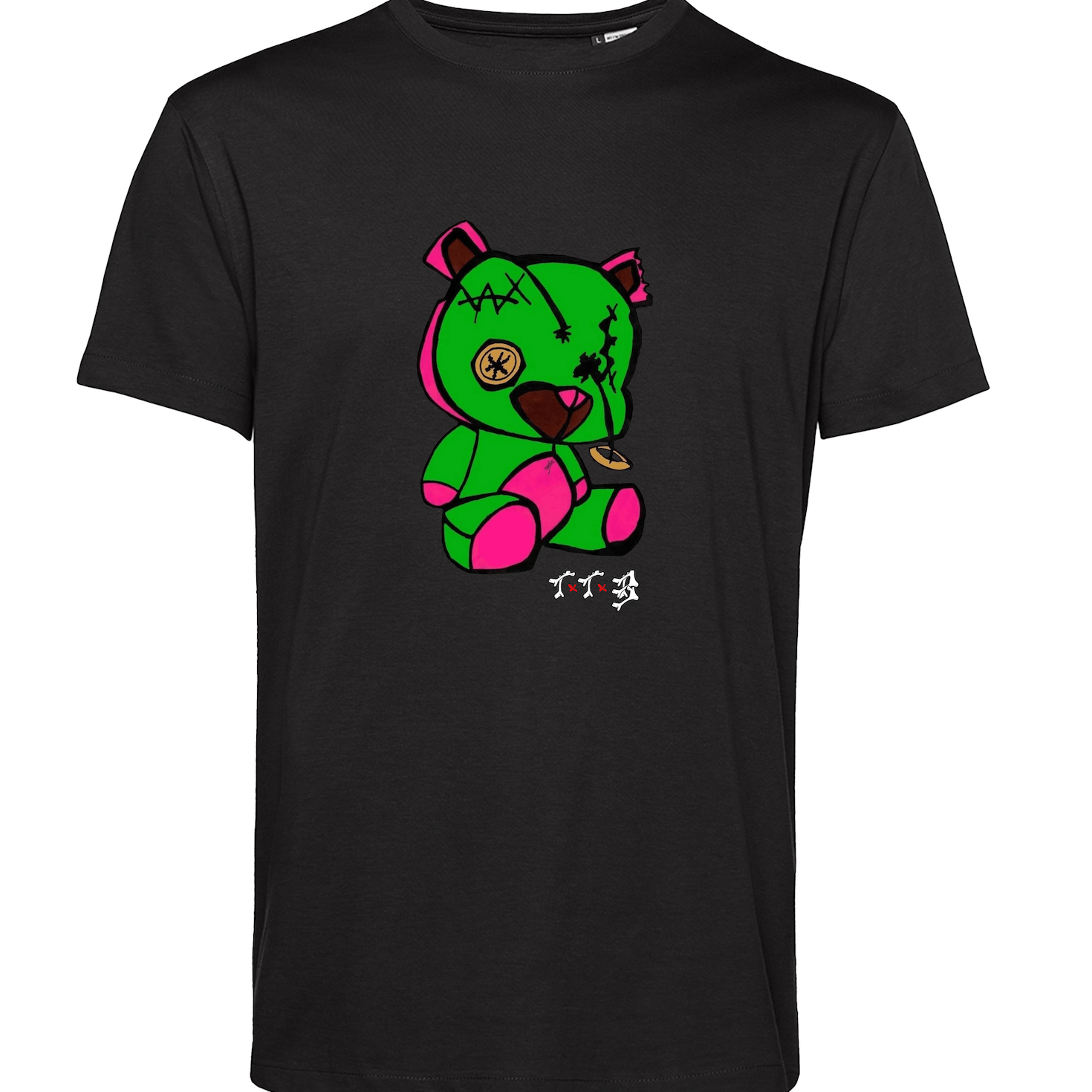 TTB - Green Bear - Adult Basics T-Shirt - Ink Stitch Press