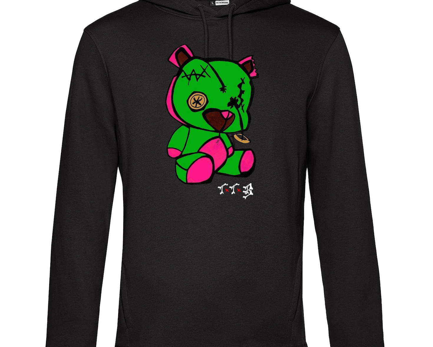 TTB - Green Bear - Basics Hoodie - Ink Stitch Press