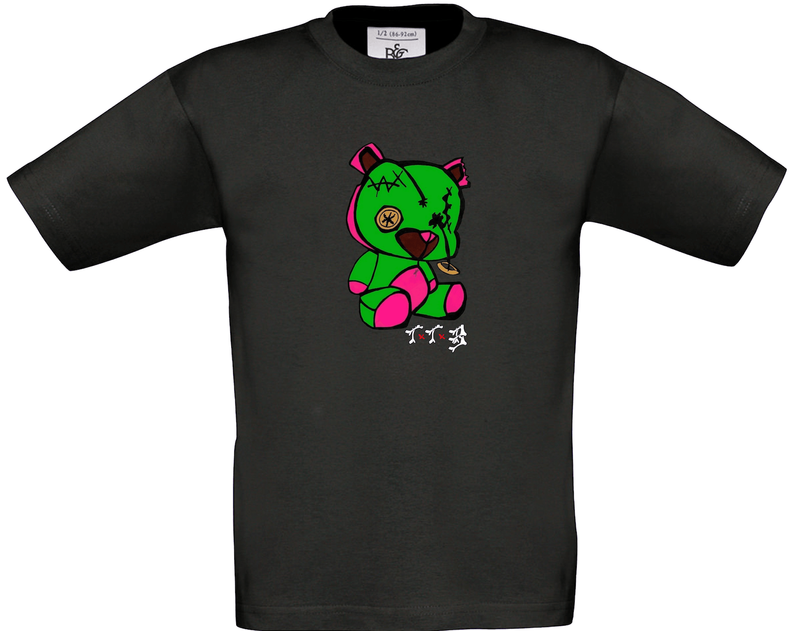TTB - Green Bear - Kids Basics T-Shirt - Ink Stitch Press