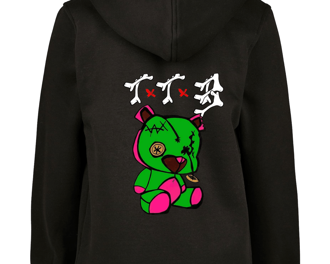 TTB - Green Bear - Kids Premium Hoodie - Ink Stitch Press