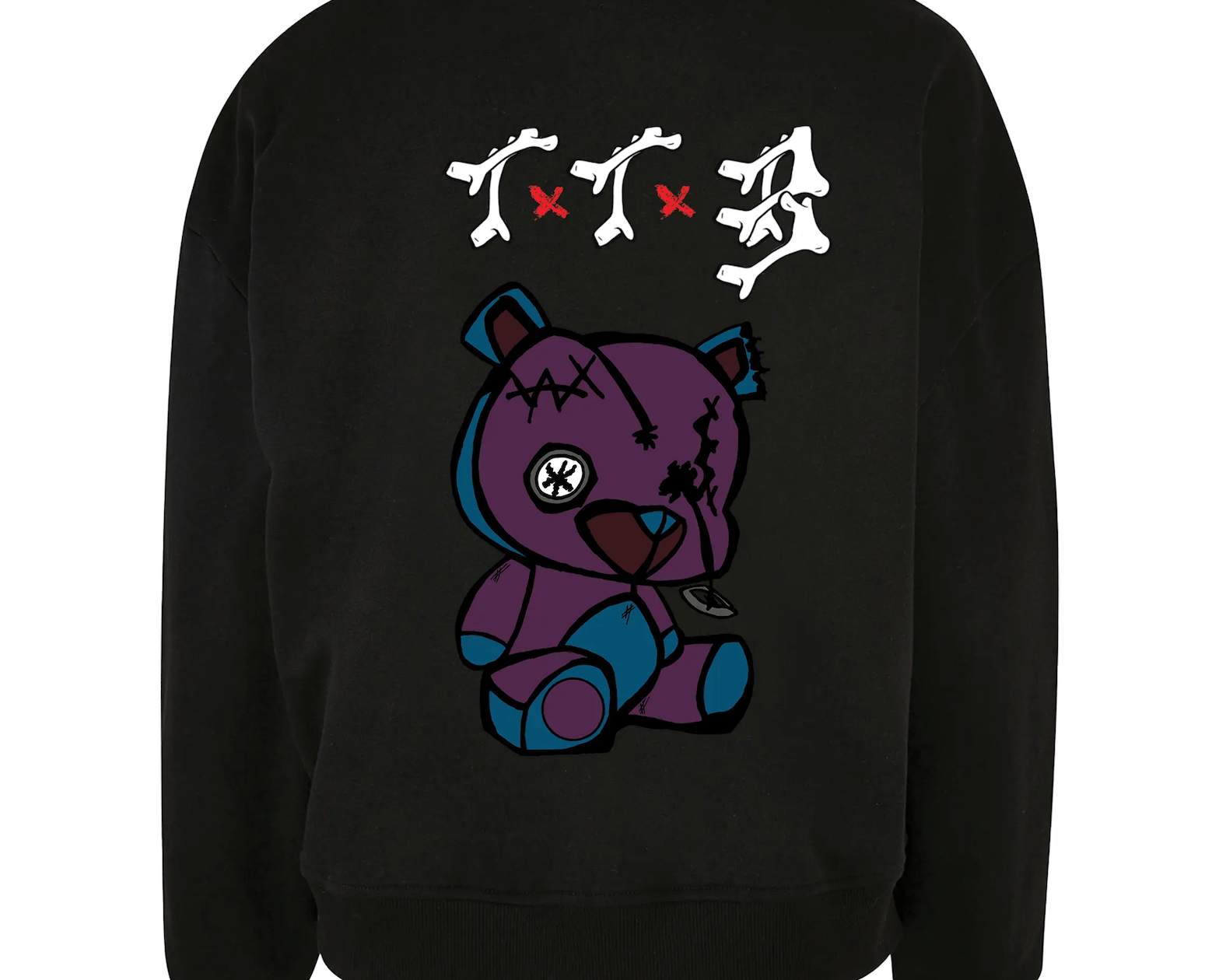 TTB - Prince Bear - Ladies Premium Oversized Sweatshirt - Ink Stitch Press