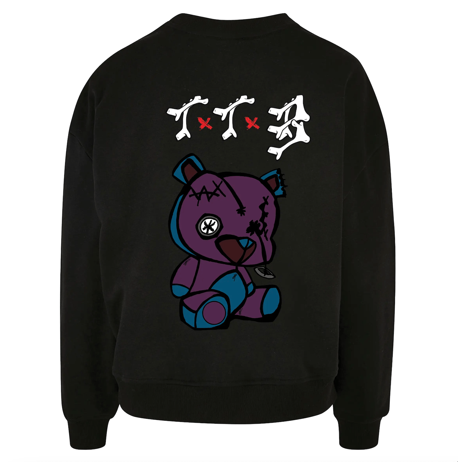 TTB - Prince Bear - Ladies Premium Oversized Sweatshirt - Ink Stitch Press