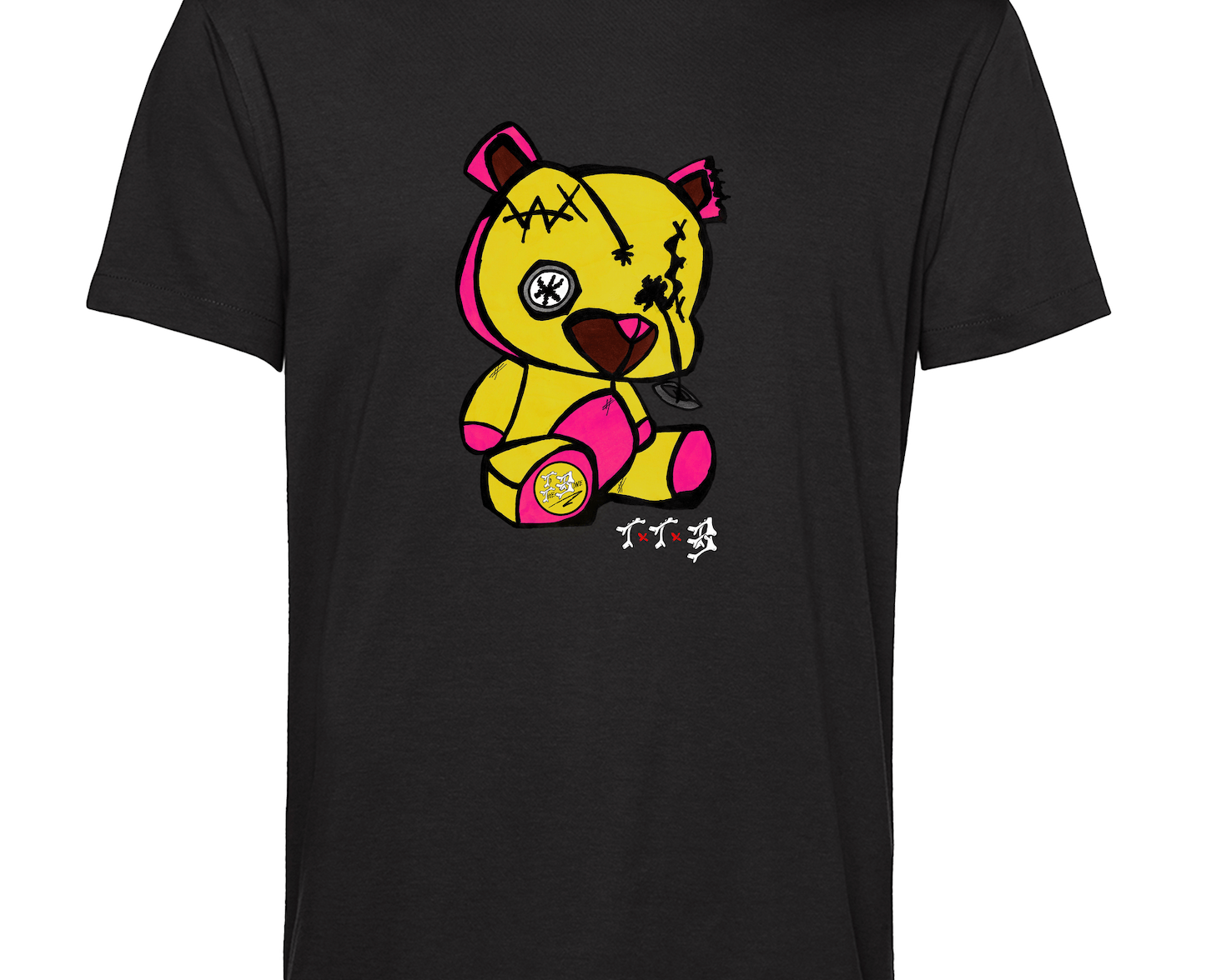 TTB - Yellow Bear - Adult Basics T-Shirt - Ink Stitch Press
