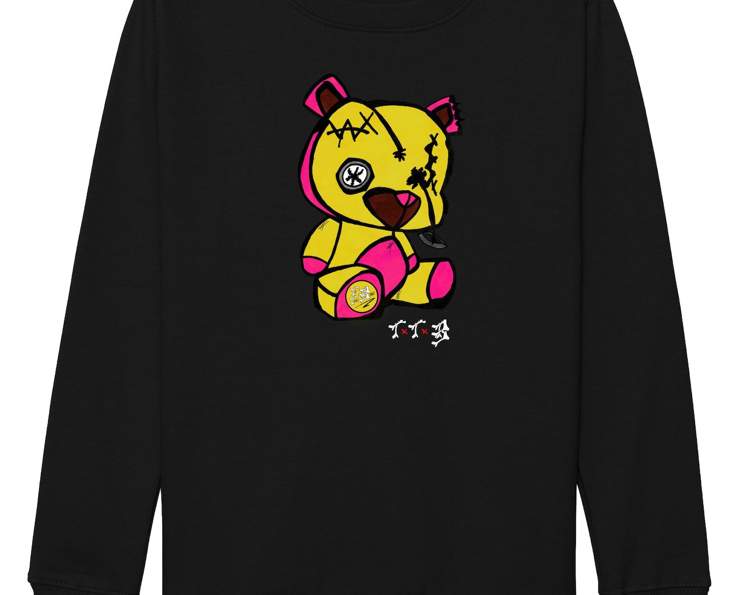 TTB - Yellow Bear - Kids Basics Sweatshirt - Ink Stitch Press
