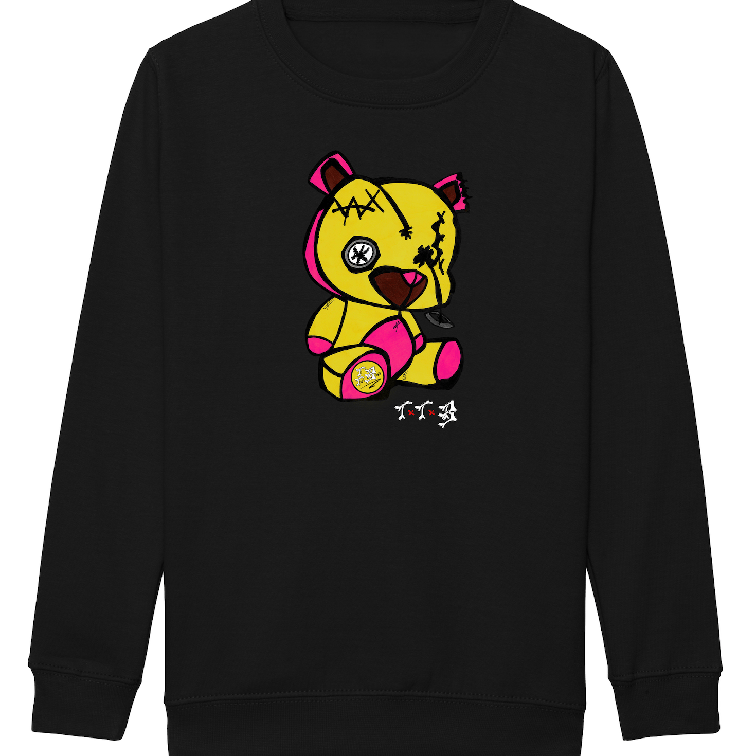 TTB - Yellow Bear - Kids Basics Sweatshirt - Ink Stitch Press
