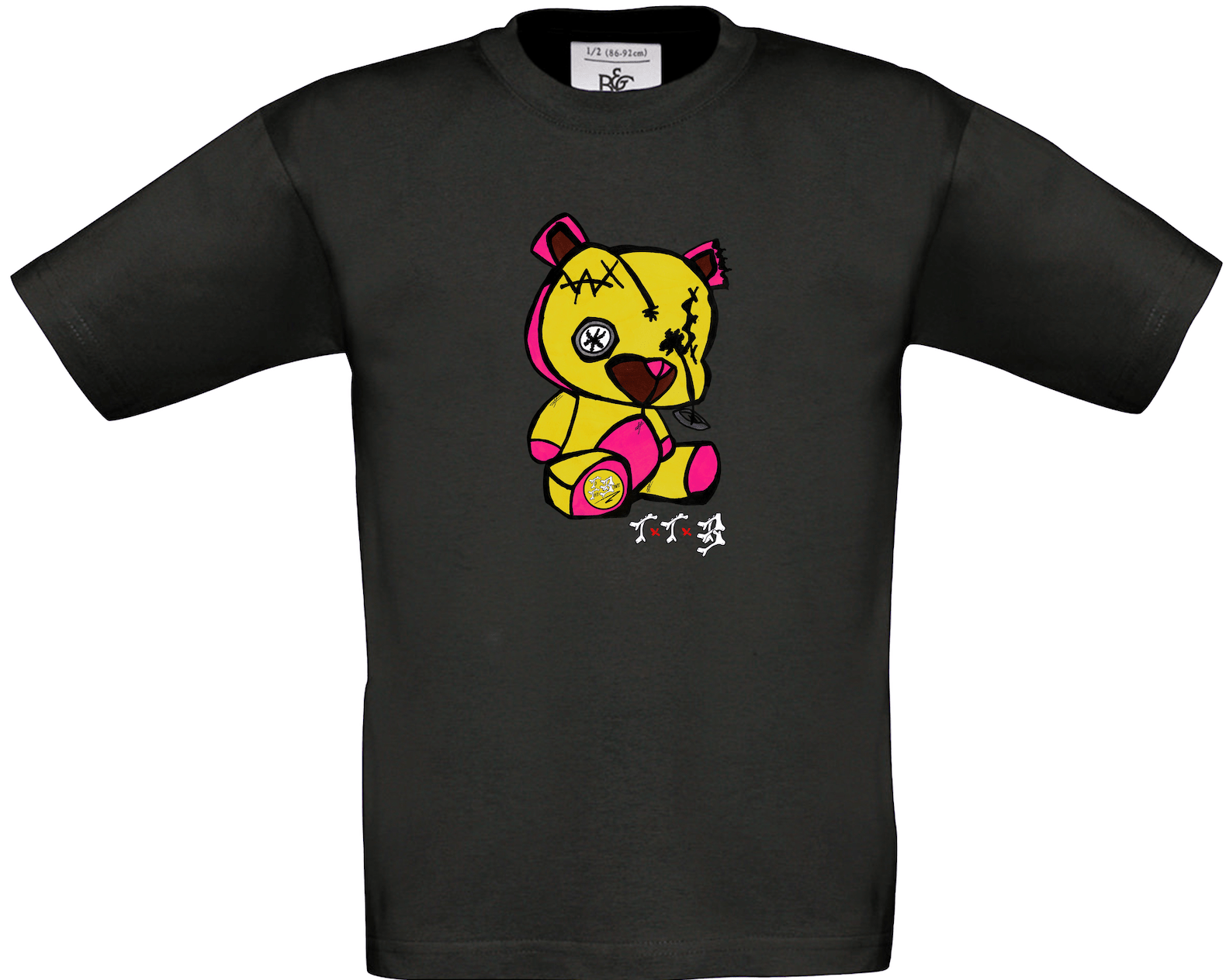 TTB - Yellow Bear - Kids Basics T-Shirt - Ink Stitch Press