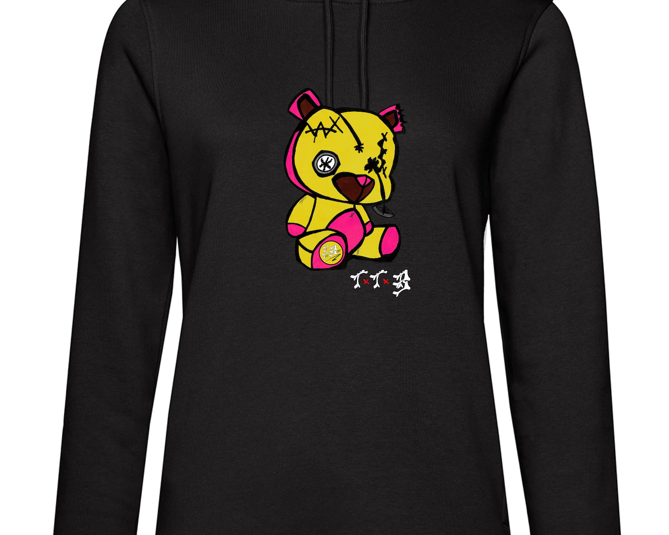 TTB - Yellow Bear - Ladies Basics Hoodie - Ink Stitch Press