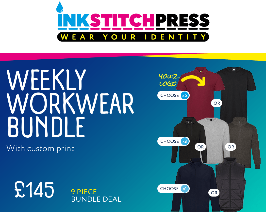 Weekly Workwear Bundle - Printed - Ink Stitch Press