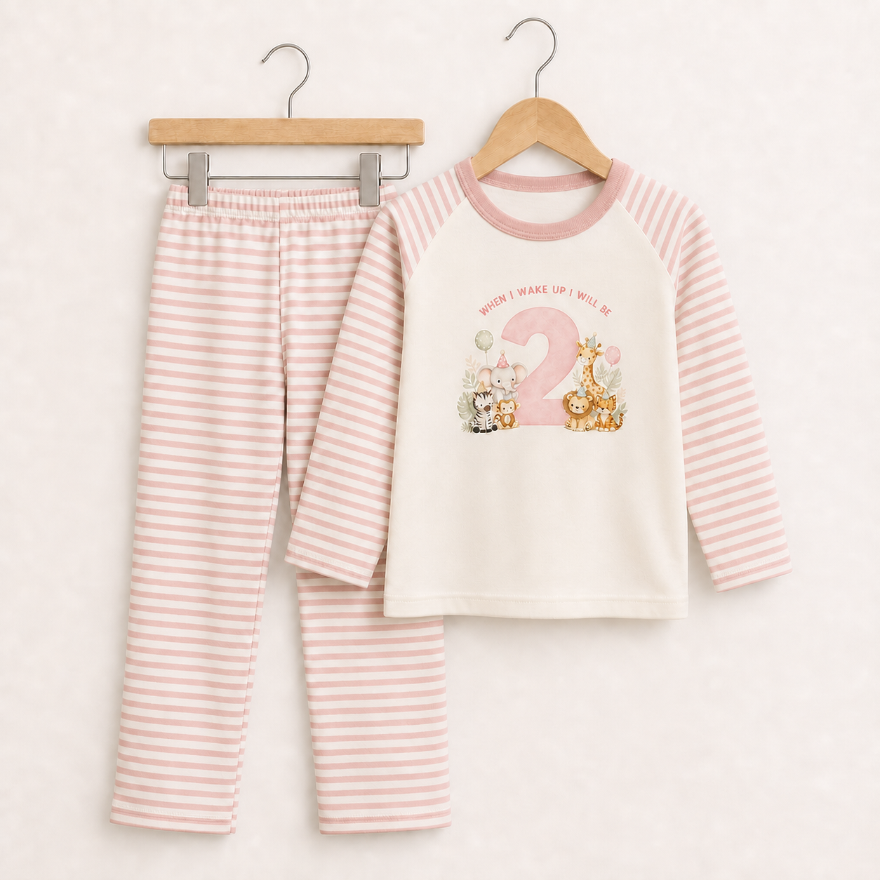 When I Wake I Will Be… Pink Birthday Pyjamas