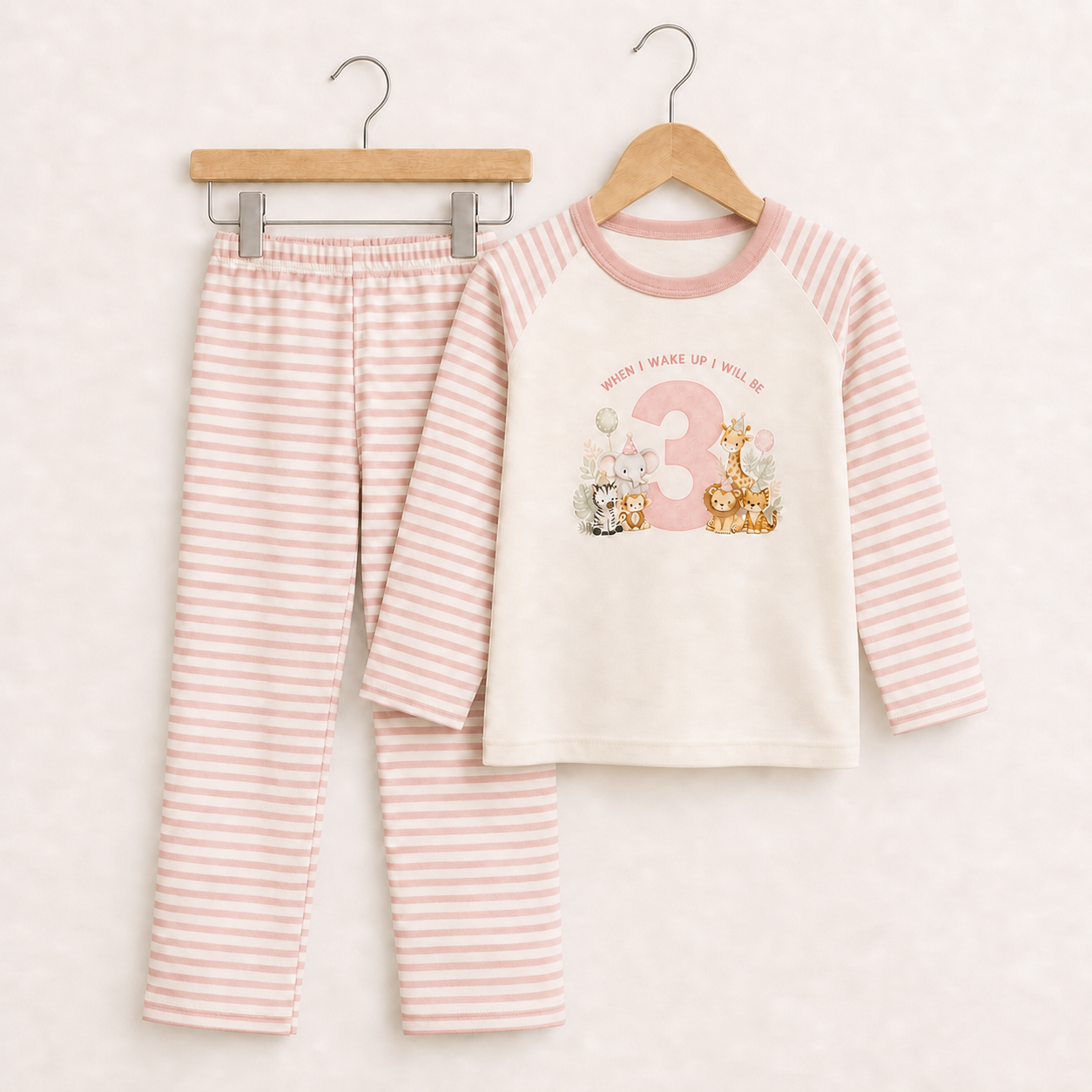 When I Wake I Will Be… Pink Birthday Pyjamas