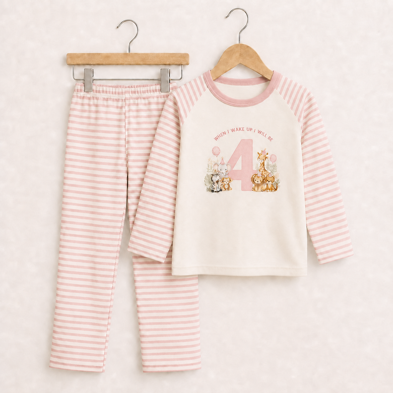 When I Wake I Will Be… Pink Birthday Pyjamas