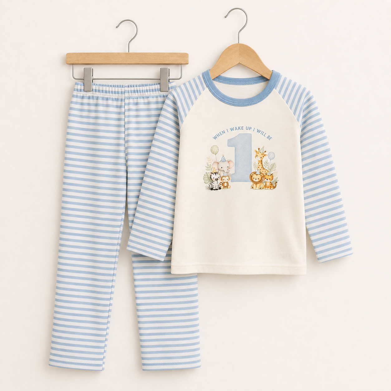 When I Wake I Will Be… Blue Birthday Pyjamas