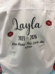 You Know You Love Me XOXO - Personalised Leavers Shirt - Ink Stitch Press